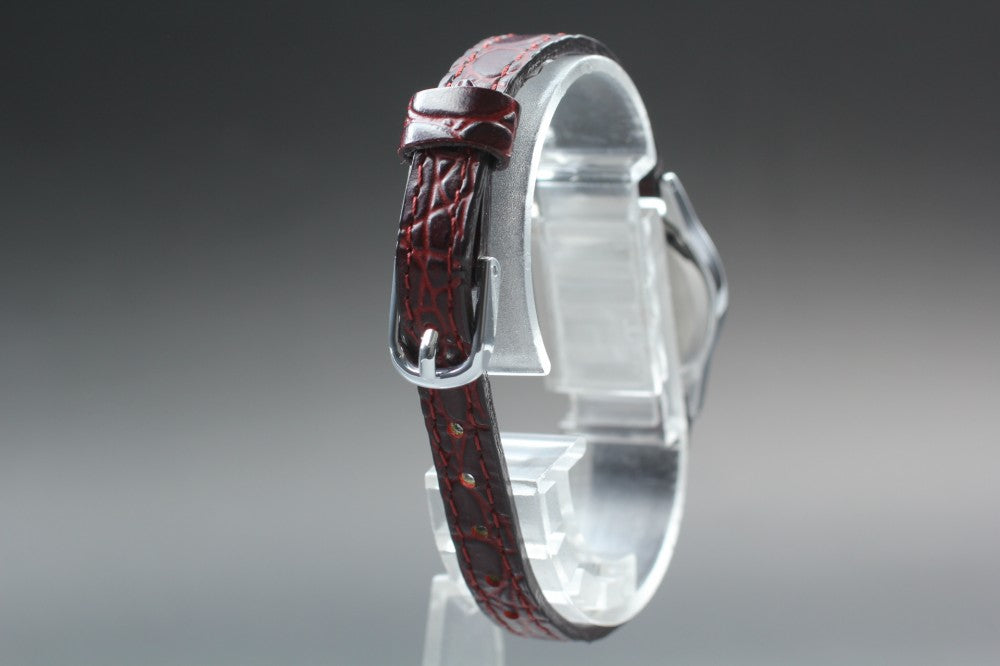 Near MINT SEIKO Aruba VX01-K989 Silver Quartz 21mm Ladies Watch