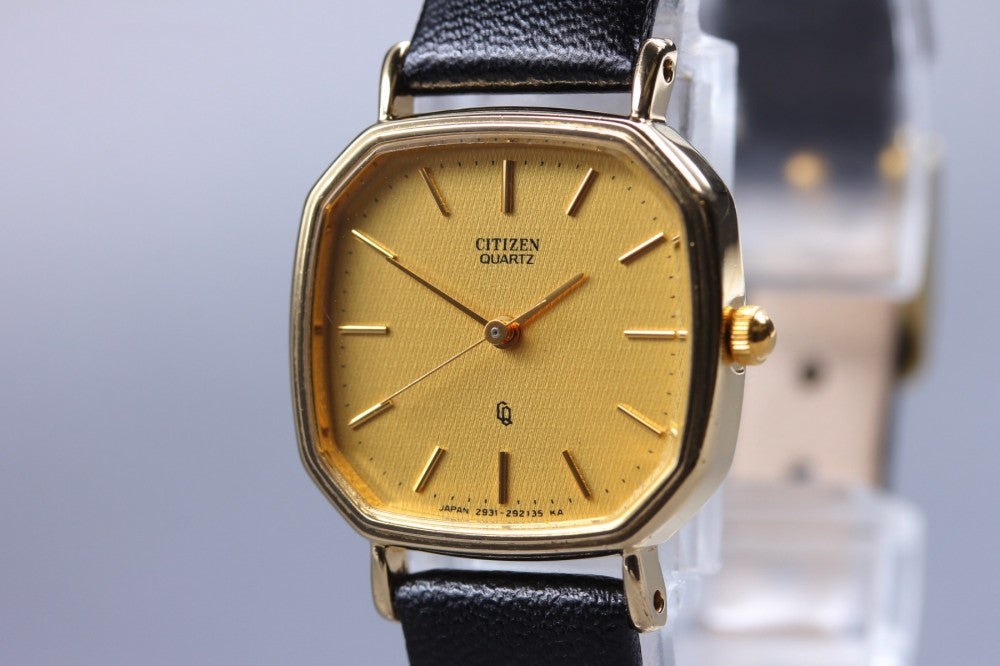 Near MINT CITIZEN 2931-291603 Gold Quartz 22.7mm Ladies Watch 1993