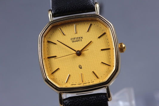 Near MINT CITIZEN 2931-291603 Gold Quartz 22.7mm Ladies Watch 1993