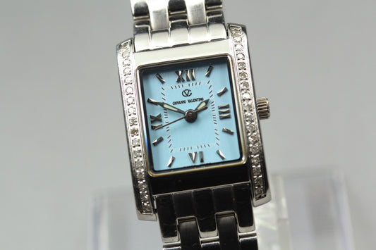 Near MINT Giovanni Valentino 3800L Blue Quartz 21.2mm Unisex Watch