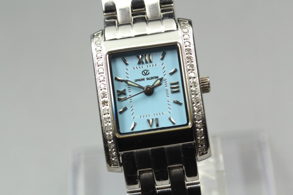 Near MINT Giovanni Valentino 3800L Blue Quartz 21.2mm Unisex Watch