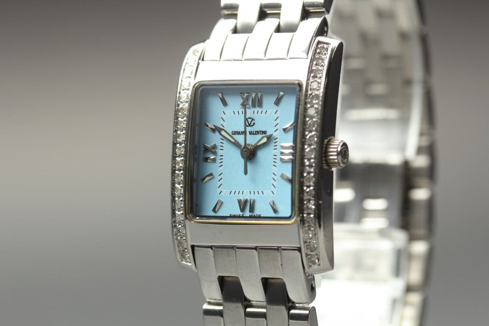 Near MINT Giovanni Valentino 3800L Blue Quartz 21.2mm Unisex Watch