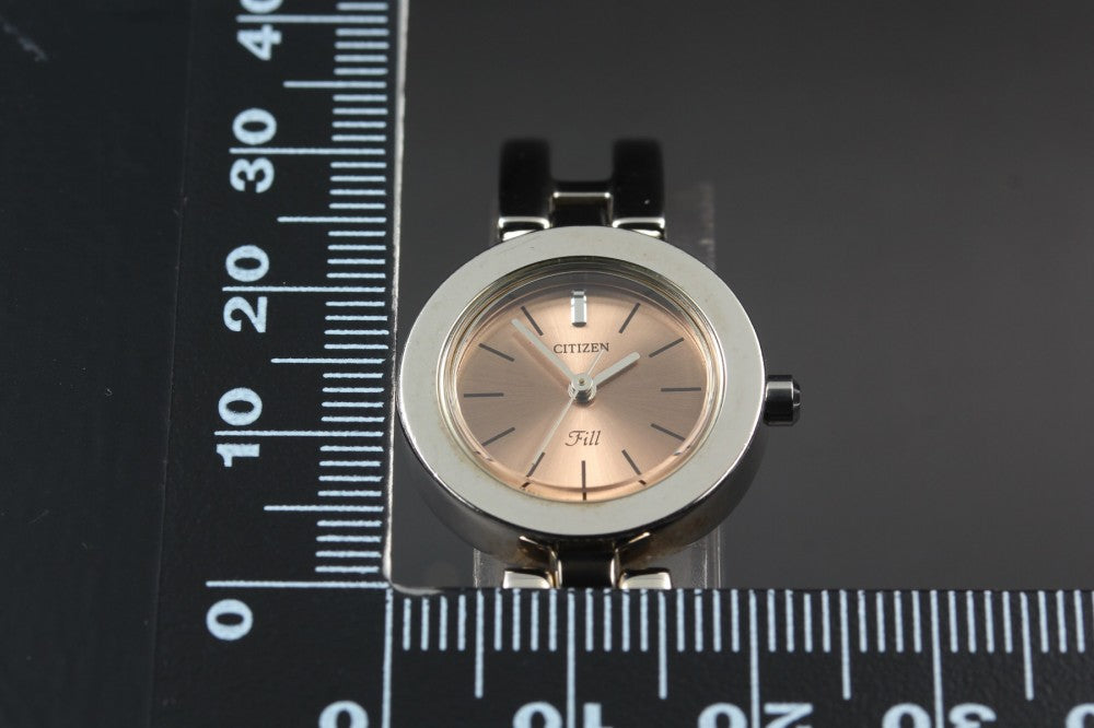 Near MINT CITIZEN Fill 5930-K12860 Pink Quartz 21.2mm Ladies Watch