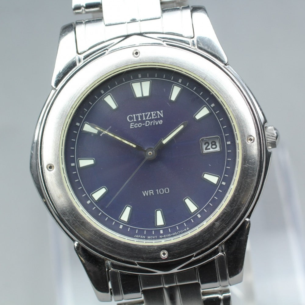 CITIZEN E110-H25586 Blue Solar 37mm Men's Watch