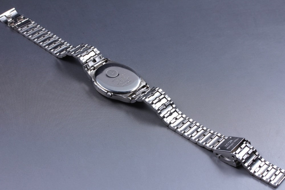 CITIZEN 5510-S70223 Silver Quartz 30.4mm Men's Watch 1990