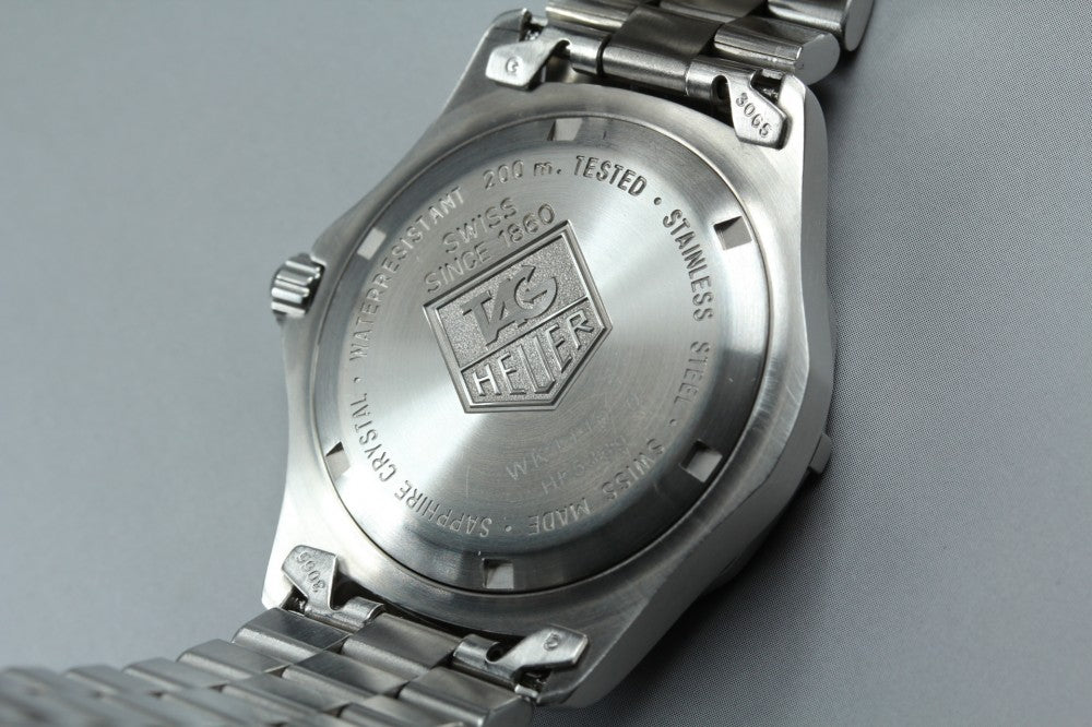 Near MINT TAG Heuer 2000 Professional WK1110-0 Black Quartz 37mm Men's Watch