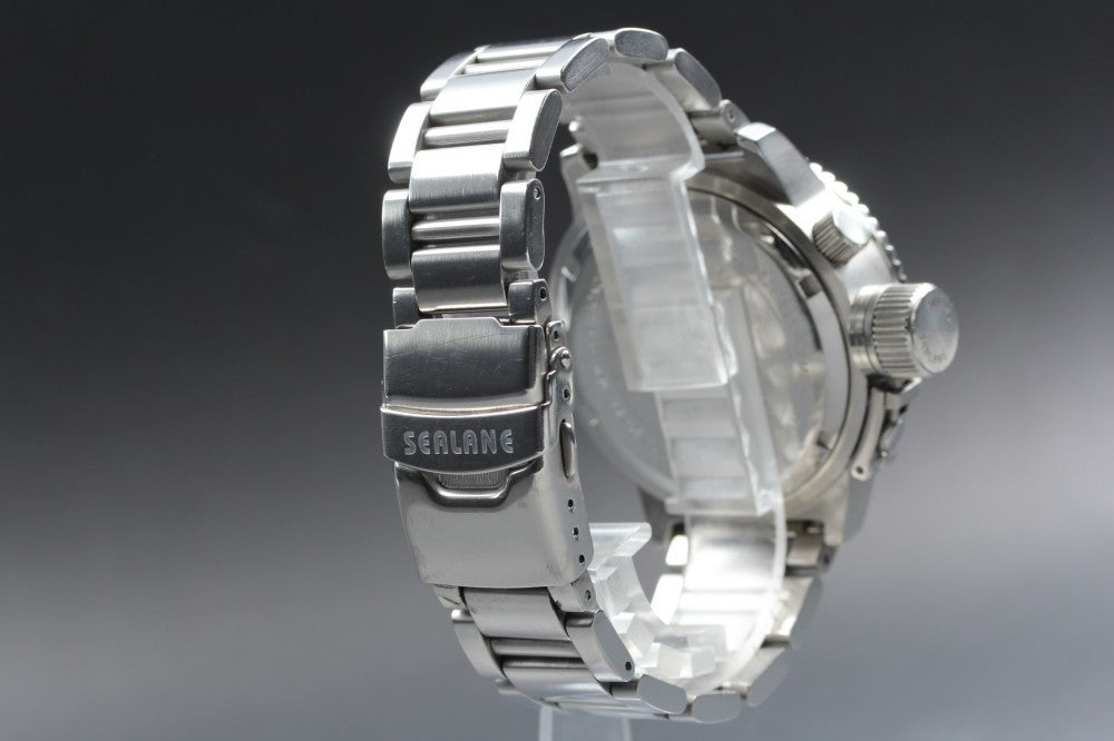 SEALANE 0S60 SE28 Black Quartz 45.2mm Men's Watch