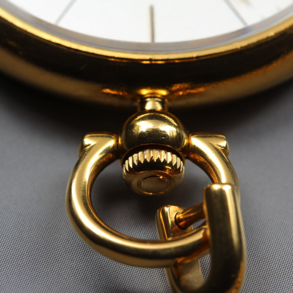 SEIKO 7N01-0020 Silver Quartz 37mm Men's Pocket Watch