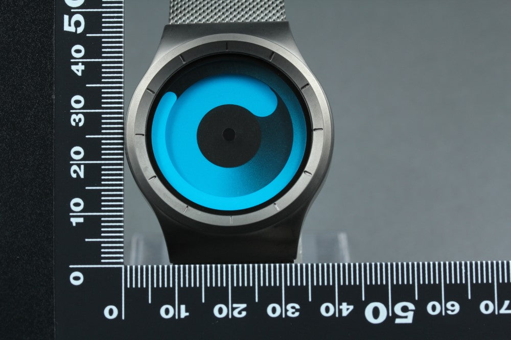MINT ZIIIRO Mercury Blue Quartz 40mm Men's Watch