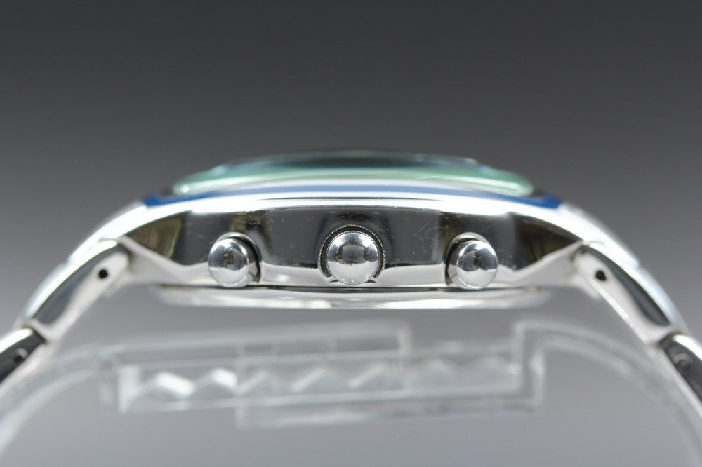 Near MINT CITIZEN VAGARY 0F10-S017530 Silver Quartz 37.6mm Men's Watch