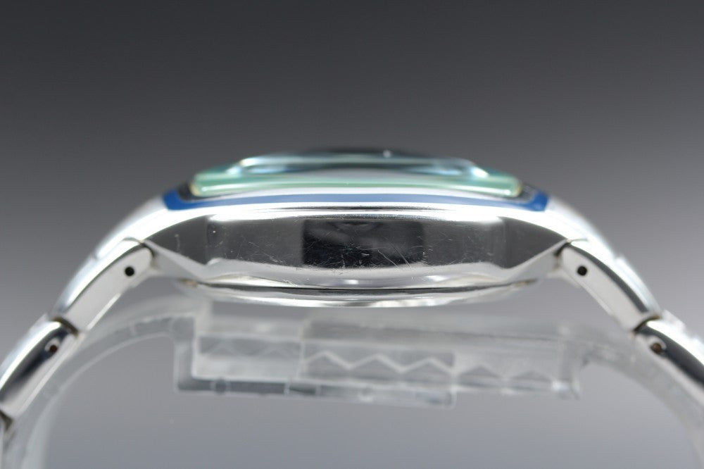 Near MINT CITIZEN VAGARY 0F10-S017530 Silver Quartz 37.6mm Men's Watch