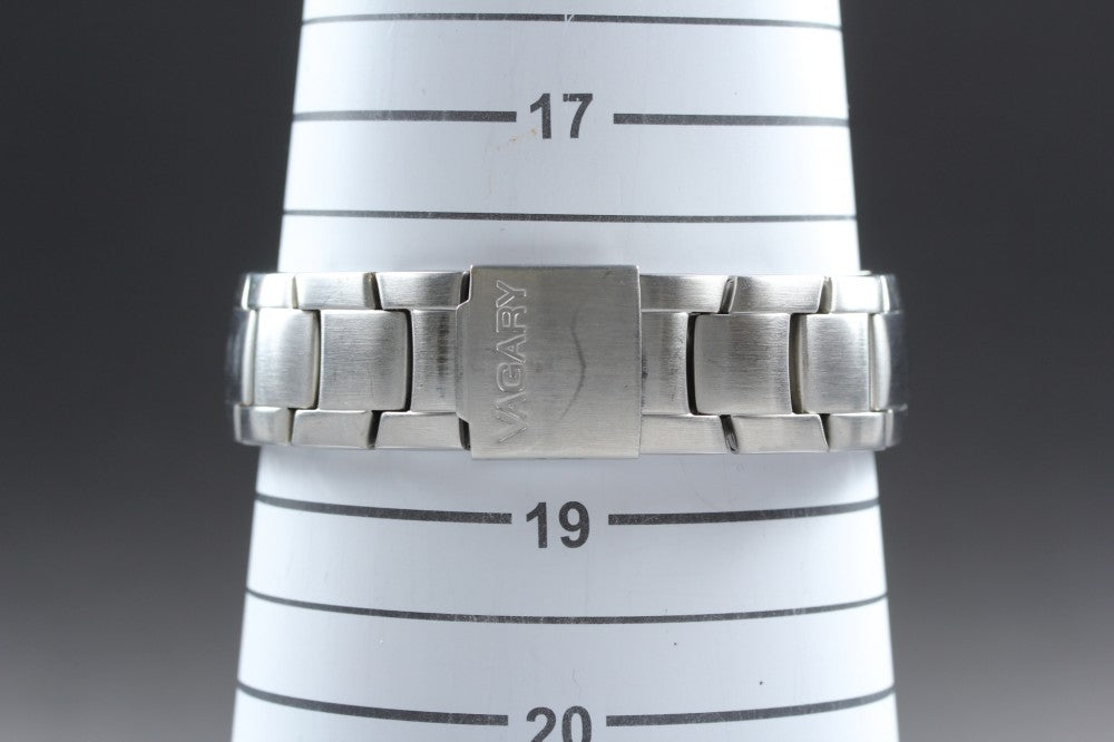 Near MINT CITIZEN VAGARY 0F10-S017530 Silver Quartz 37.6mm Men's Watch