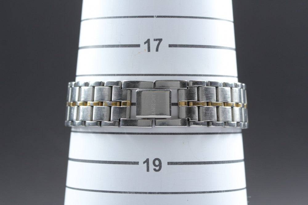 Near MINT SEIKO Lucent 5E21-6E90 White Quartz 31.8mm Men's Watch 1997