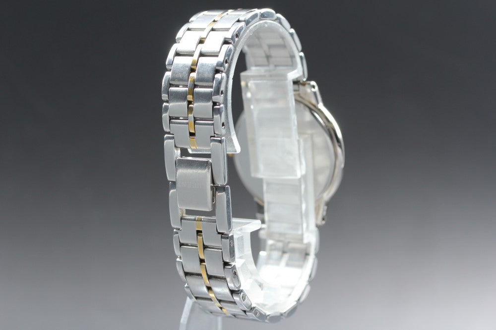 Near MINT SEIKO Lucent 5E21-6E90 White Quartz 31.8mm Men's Watch 1997