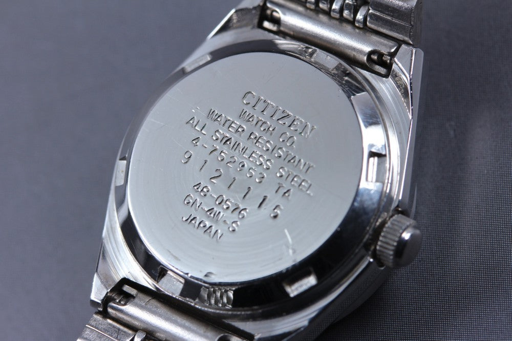 CITIZEN 4-752953 Green Quartz 24.2mm Ladies Watch 1989