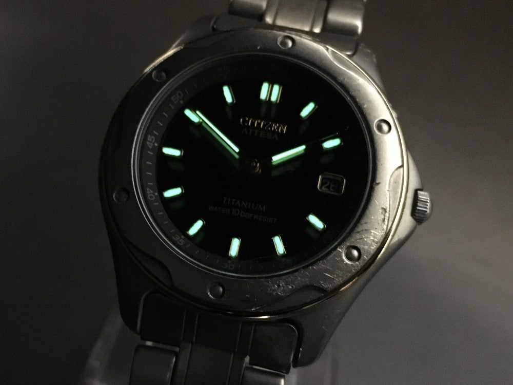 CITIZEN ATTESA 7875-H01229 Black Solar 39mm Men's Watch