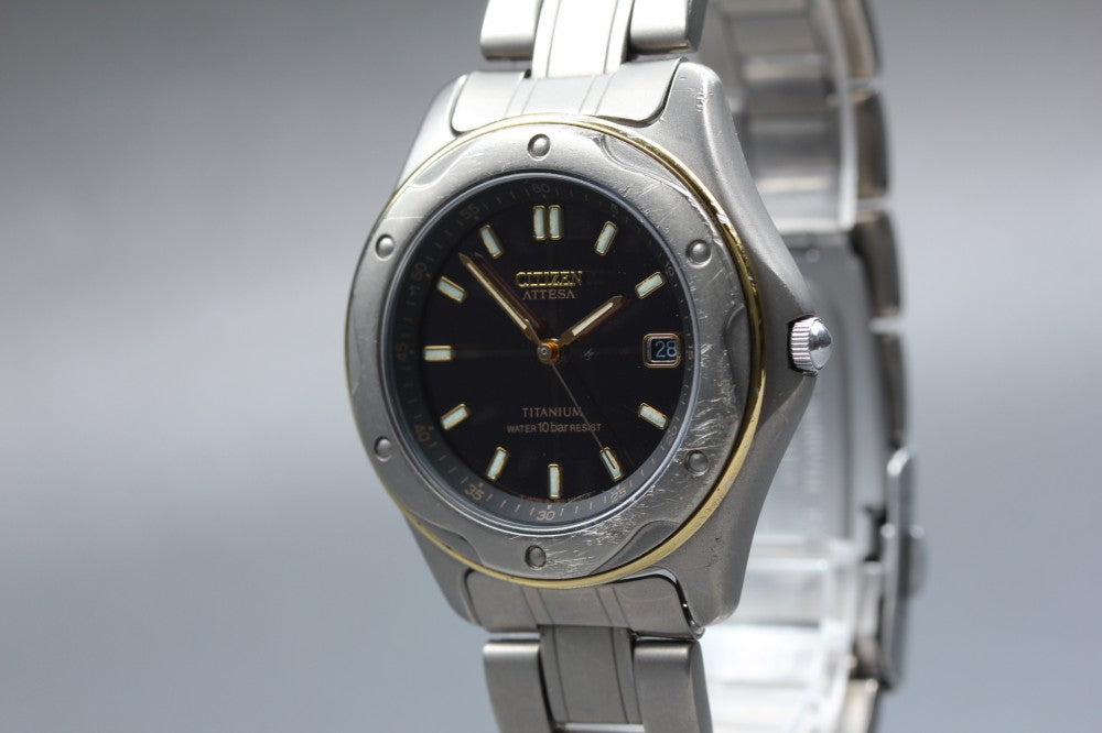 CITIZEN ATTESA 7875-H01229 Black Solar 39mm Men's Watch