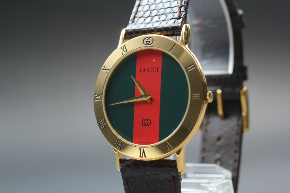 Near MINT GUCCI 3000M Quartz Unisex Watch
