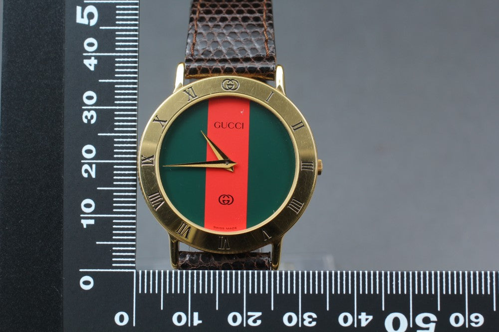 Near MINT GUCCI 3000M Quartz Unisex Watch