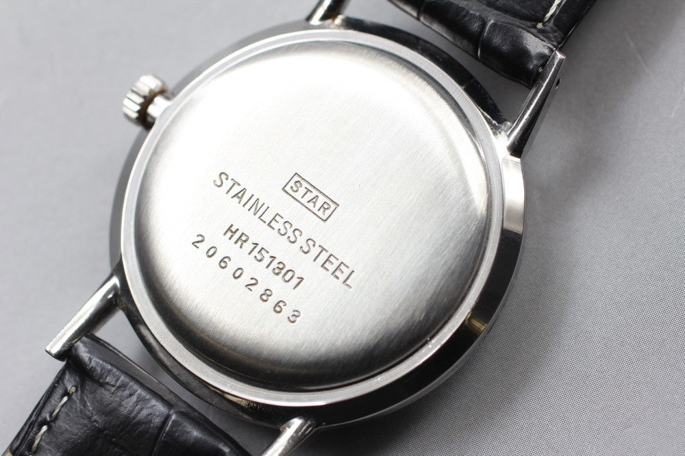 Near MINT CITIZEN Homer HR151301 Black Manual 35mm Men's Watch 1962