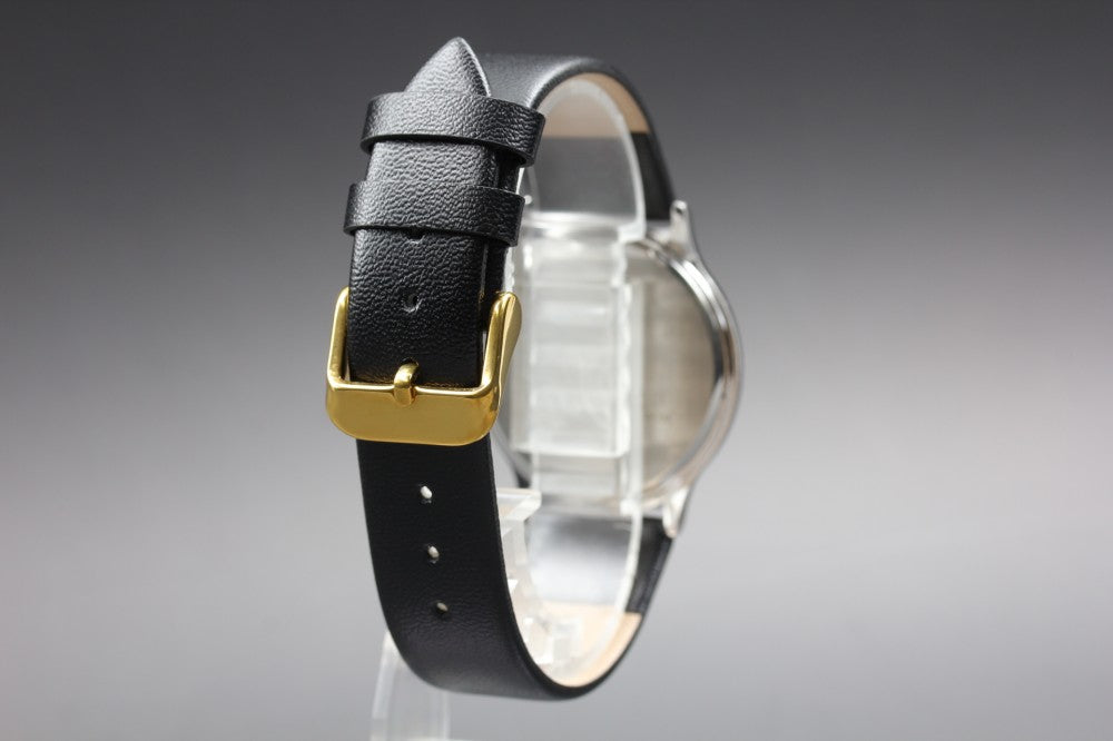 Near MINT SEIKO Spirit Contemporary Basic 5S21-6A40 White Quartz 34.6mm Men's Watch 1988