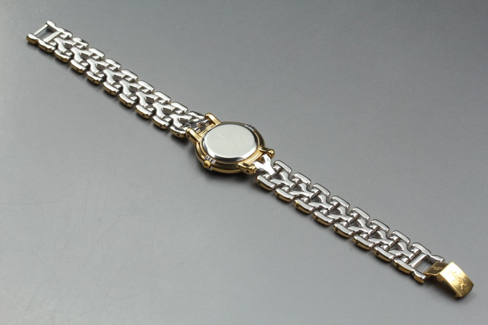 Near MINT Yves Saint Laurent 5430-F43071 White Quartz 22.5mm Ladies Watch