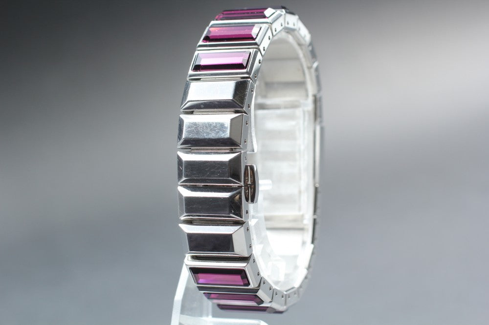 Swarovski Baguette 999 986 Purple Quartz 15mm Ladies Watch