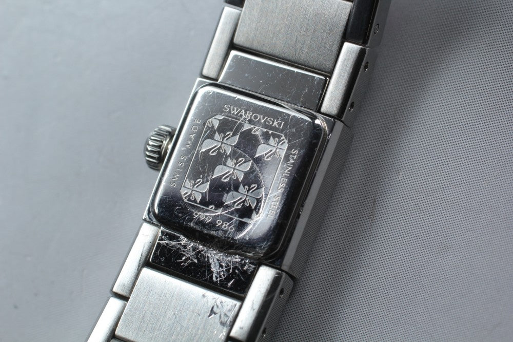 Swarovski Baguette 999 986 Purple Quartz 15mm Ladies Watch