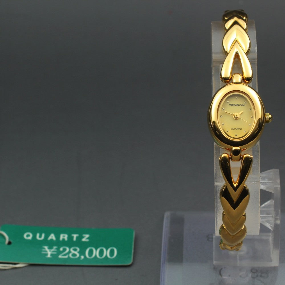 MINT Tenson TN-15L Gold Quartz 17mm Ladies Watch