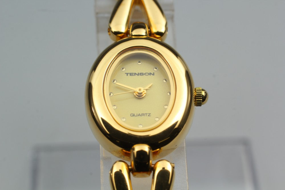 MINT Tenson TN-15L Gold Quartz 17mm Ladies Watch