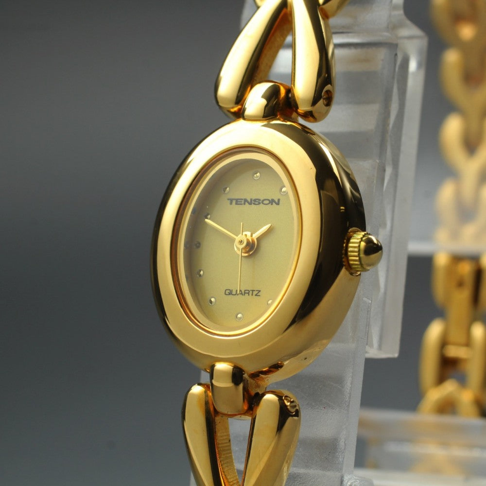 MINT Tenson TN-15L Gold Quartz 17mm Ladies Watch