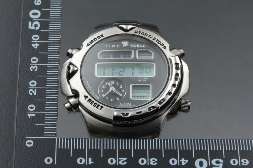 MINT Time Force 9004-03M Digital Quartz 44.6mm Men's Watch