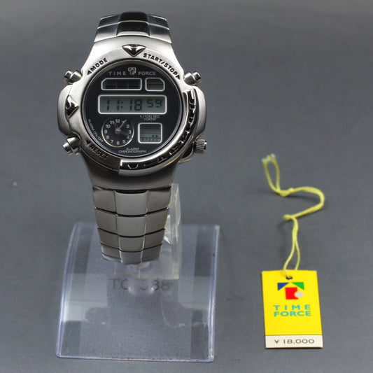 MINT Time Force 9004-03M Digital Quartz 44.6mm Men's Watch