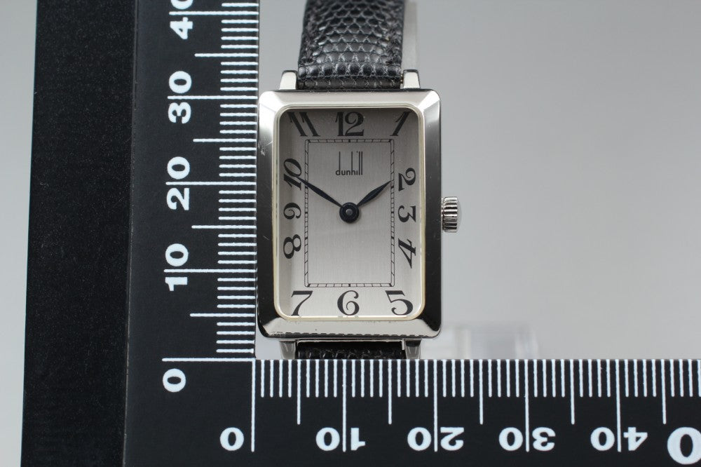 Near MINT Dunhill Centenary Curvex Silver Manual 21mm Ladies Watch