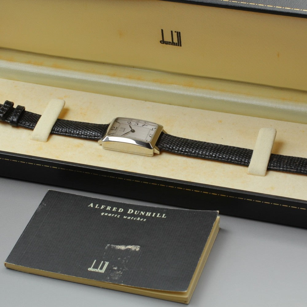 Near MINT Dunhill Centenary Curvex Silver Manual 21mm Ladies Watch
