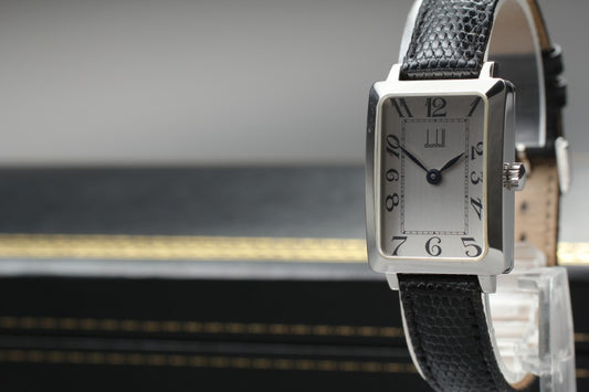 Near MINT Dunhill Centenary Curvex Silver Manual 21mm Ladies Watch