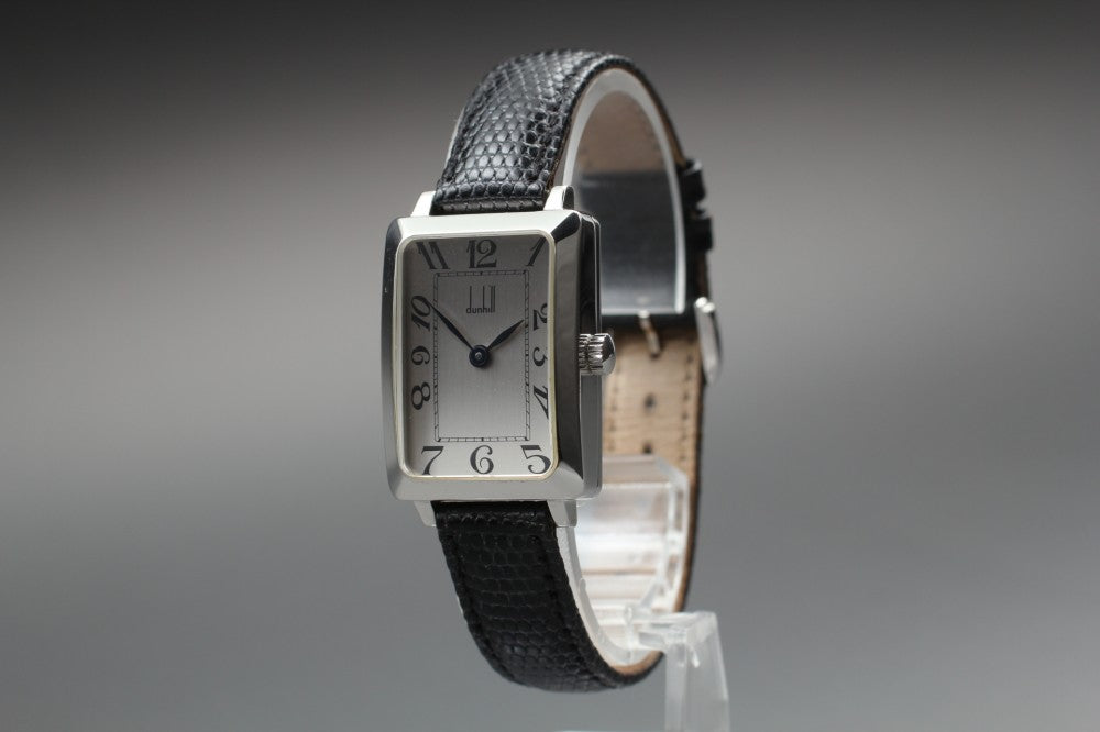 Near MINT Dunhill Centenary Curvex Silver Manual 21mm Ladies Watch