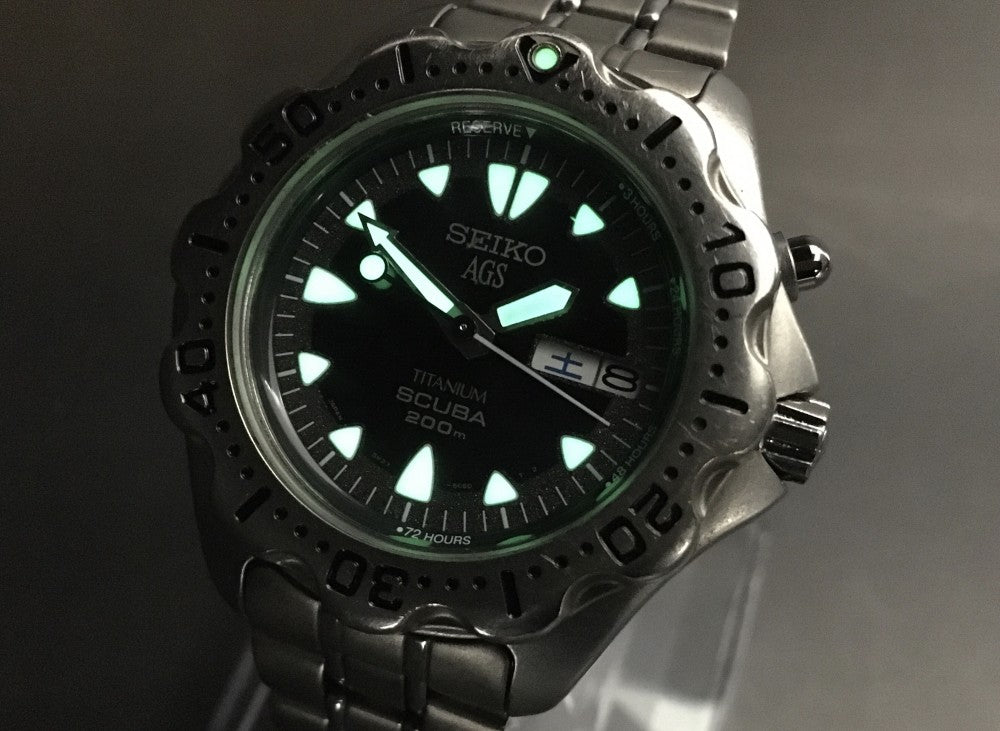 SEIKO Scuba 5M23-6B40 Blue Quartz 41.8mm Men's Watch