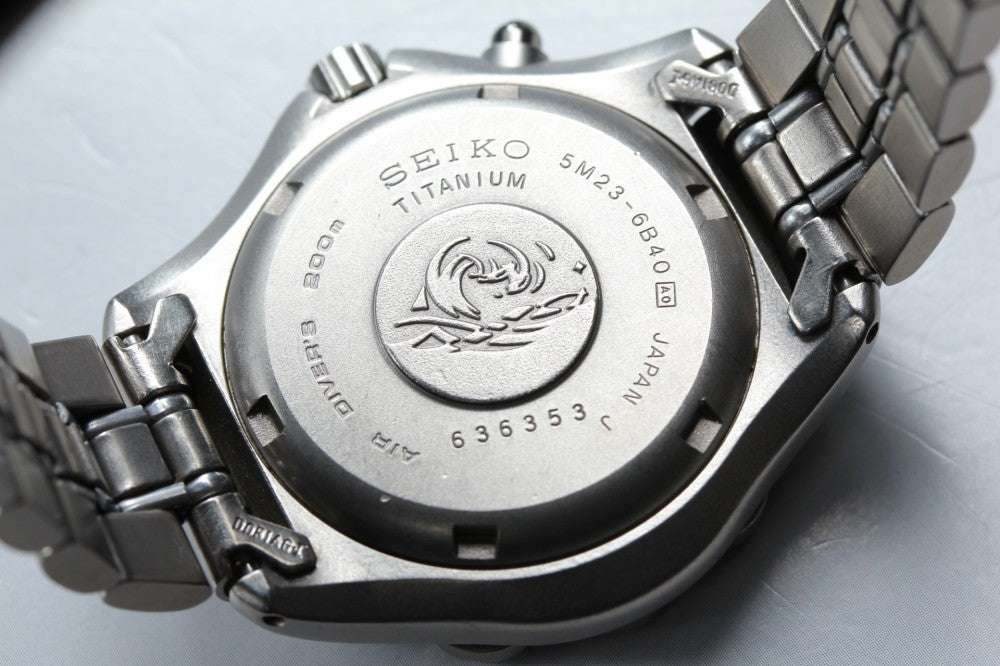 SEIKO Scuba 5M23-6B40 Blue Quartz 41.8mm Men's Watch