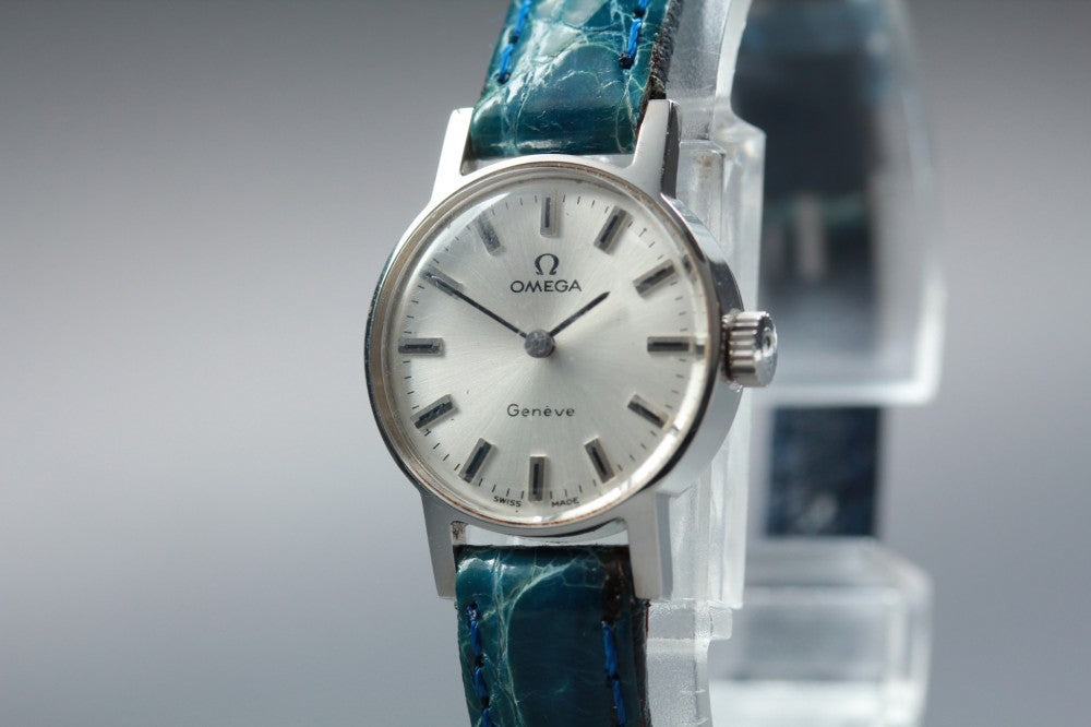 Near MINT OMEGA Geneve 511.346 Cal.485 Silver Manual 20mm Ladies Watch