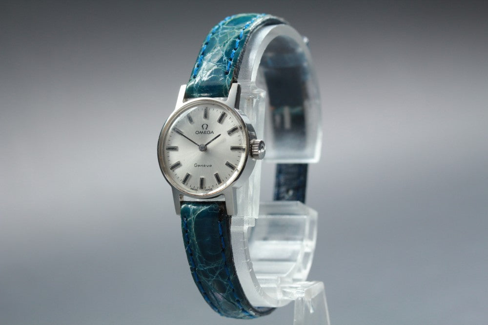 Near MINT OMEGA Geneve 511.346 Cal.485 Silver Manual 20mm Ladies Watch
