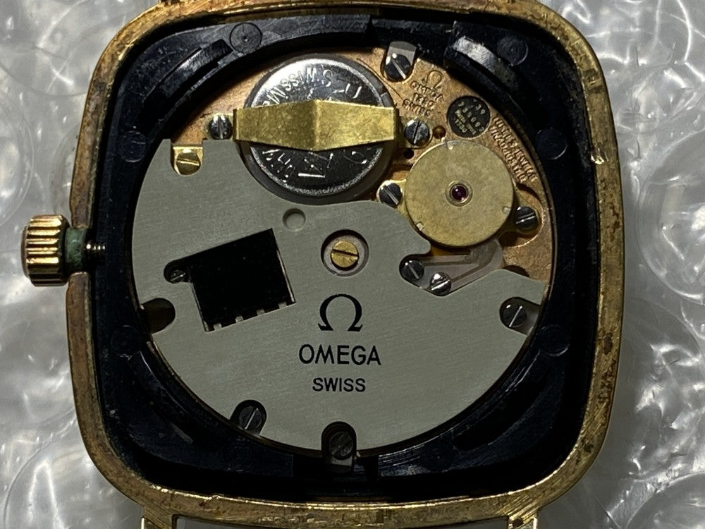 Near MINT OMEGA De Ville 191.0045 Cal.1330 White Quartz 31mm Men's Watch