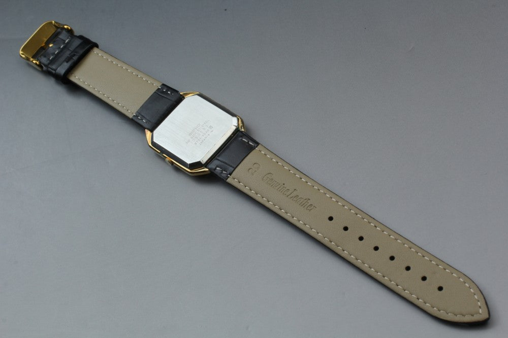 SEIKO Twin Quartz 9721-5040 Gold Quartz 29.4mm Men's Watch 1980