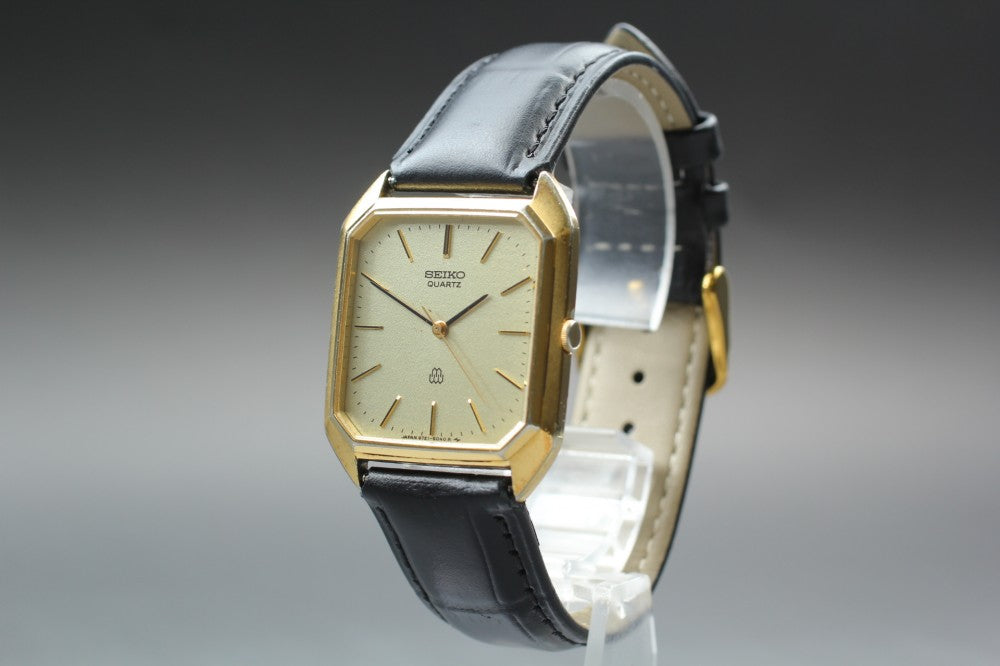 SEIKO Twin Quartz 9721-5040 Gold Quartz 29.4mm Men's Watch 1980