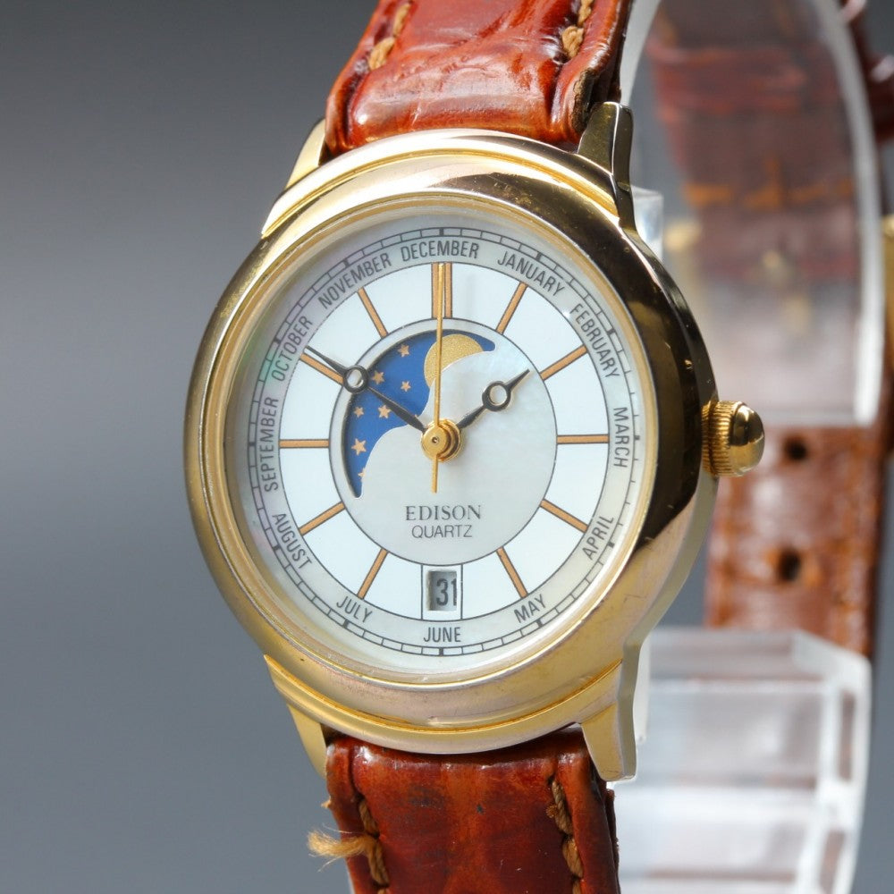 Near MINT CITIZEN Edison Mother of Pearl Quartz 26.2mm Ladies Watch