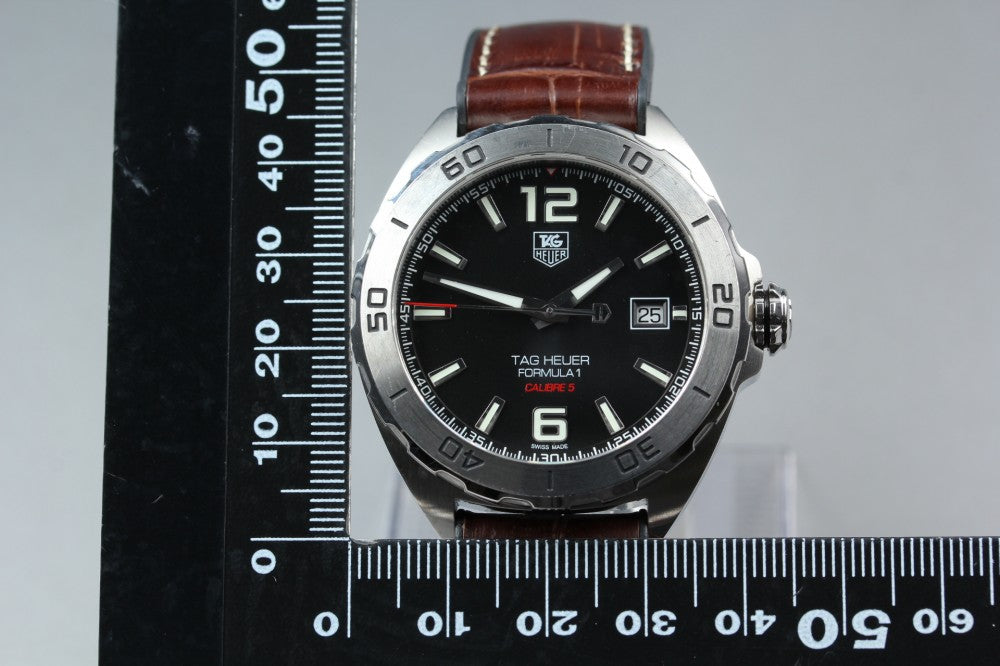 Near MINT TAG Heuer Formula 1 WAZ2113 Black Auto 42mm Men's Watch