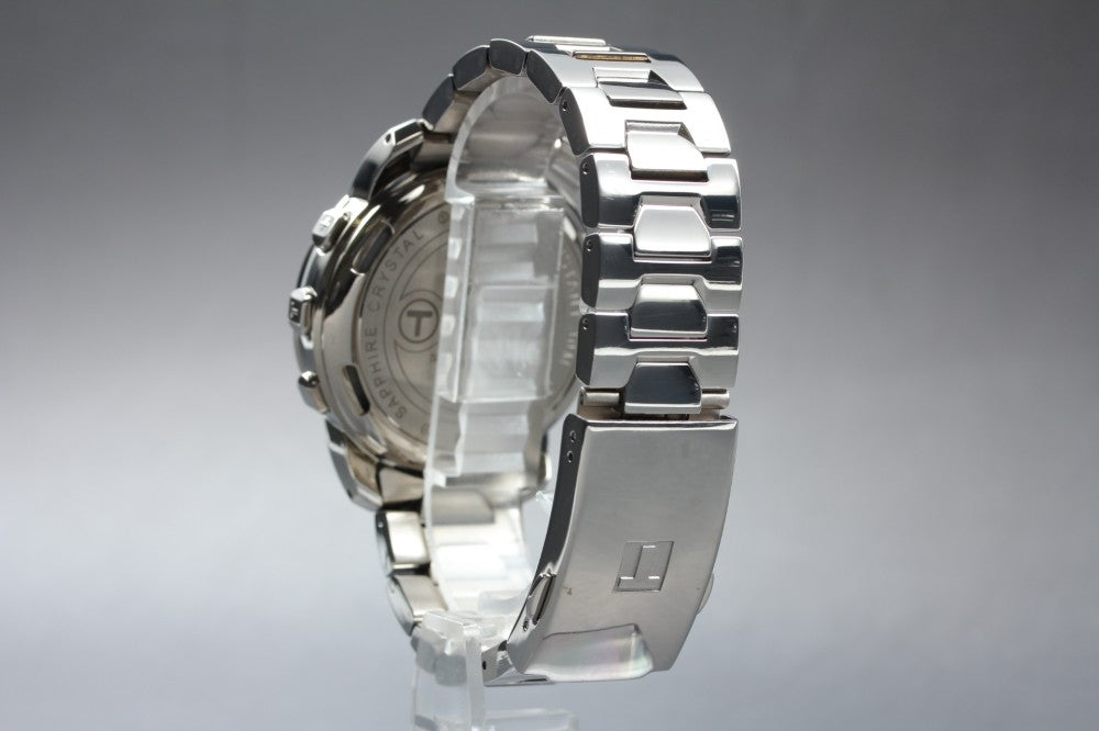 Near MINT TISSOT T-Touch Z 252/352P Mother of Pearl Quartz 40.8mm Men's Watch