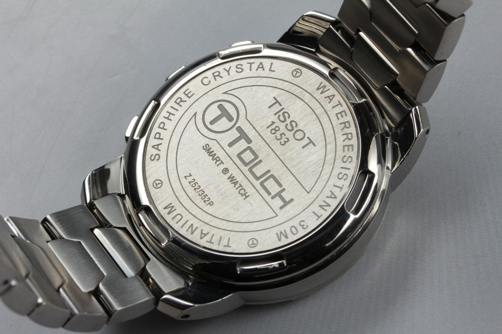 Near MINT TISSOT T-Touch Z 252/352P Mother of Pearl Quartz 40.8mm Men's Watch