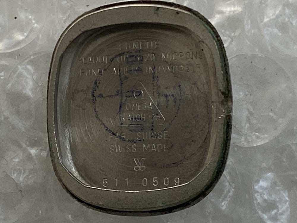 Near MINT OMEGA Geneve 511.0509 Cal.625 Gold Manual 21.4mm Ladies Watch 1975