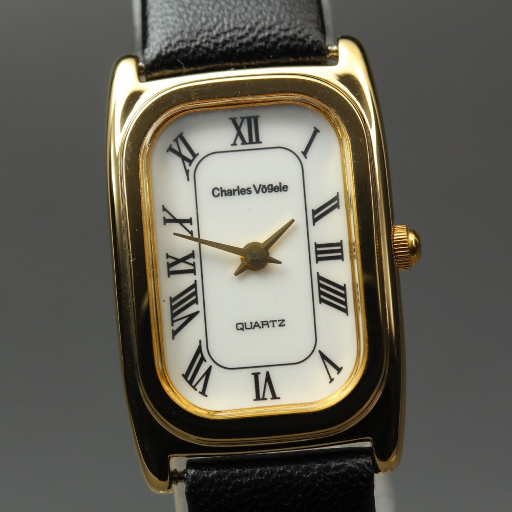 Near MINT Charles Vogele CV7344 White Quartz 18.7mm Ladies Watch